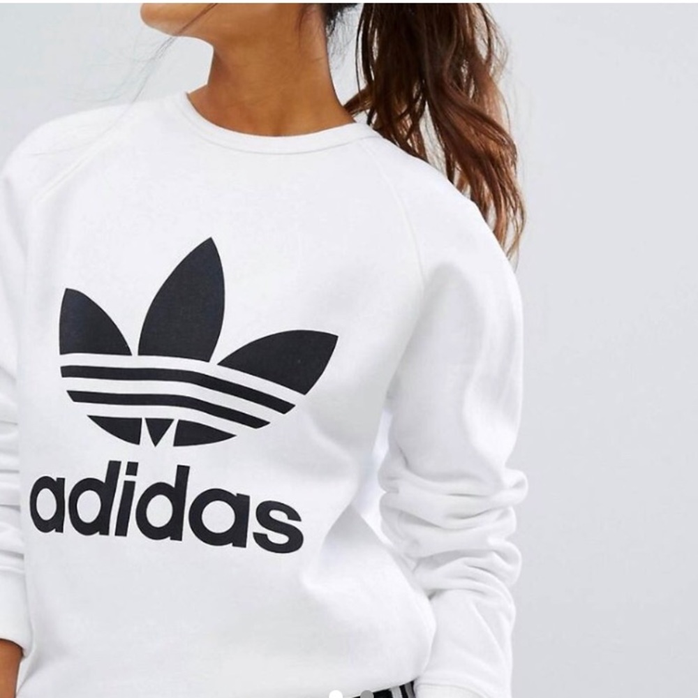 White adidas sweatshirt